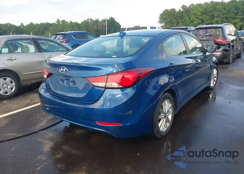 2016 Hyundai Elantra Se from USA, damaged, VIN KMHDH4AE3GU542512